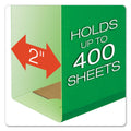 Pendaflex Extra Capacity Reinforced Hanging File Folders with Box Bottom, 2" Capacity, Letter Size, 1/5-Cut Tabs, Bright Green, 25/Box
