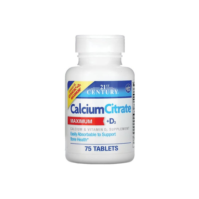 21st Century Calcium Citrate/Vitamin D3 315Mg-250U 75Ct by Pasteur Pharmacy