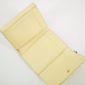 Christian Dior Cream Lady Dior Cannage Patent Leather Compact Wallet #2656 by Bolt Boutique