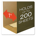 Pendaflex Extra Capacity Reinforced Hanging File Folders with Box Bottom, 1" Capacity, Letter Size, 1/5-Cut Tabs, Green, 25/Box