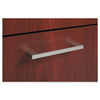 HON BL Series Field Installed Arched Bridge Pull, Arch, 4.25 x 0.75 x 0.38, Polished Silver, 2/Carton