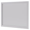HON BL Series Frosted Glass Modesty Panel, 39.5w x 0.13d x 27.25h, Silver/Frosted