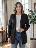 Velvet by Graham & Spencer Long Open-Front Cardigan, Size Small by Vanessa Jane