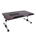 26.6 Foldable Adjustable Laptop Tray Stand Desk with CPU Cooling Fans & Mouse Pad by DailySale