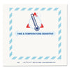 LabelMaster Shipping and Handling Self-Adhesive Labels, TIME and TEMPERATURE SENSITIVE, 5.5 x 5, Blue/Gray/Red/White, 500/Roll