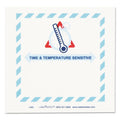 LabelMaster Shipping and Handling Self-Adhesive Labels, TIME and TEMPERATURE SENSITIVE, 5.5 x 5, Blue/Gray/Red/White, 500/Roll