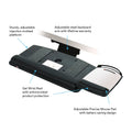 3M Easy Adjust Keyboard Tray, Highly Adjustable Platform, 23" Track, Black