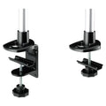 3M Dual Monitor Swivel Arm, 360 Degree Rotation, +15 Degree/-90 Degree Tilt, 180 Degree Pan, Black/Gray, Supports 30 lb
