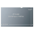 3M Frameless Blackout Privacy Filter for 14" Widescreen Laptop, 16:9 Aspect Ratio