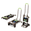 Cosco 2-in-1 Multi-Position Hand Truck and Cart, 300 lbs, 16.63 x 12.75 x 49.25, Blue/Green