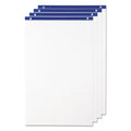 Quartet Conference Cabinet Flipchart Pad, Unruled, 21 x 33.75, White, 50 Sheets, 4/Carton