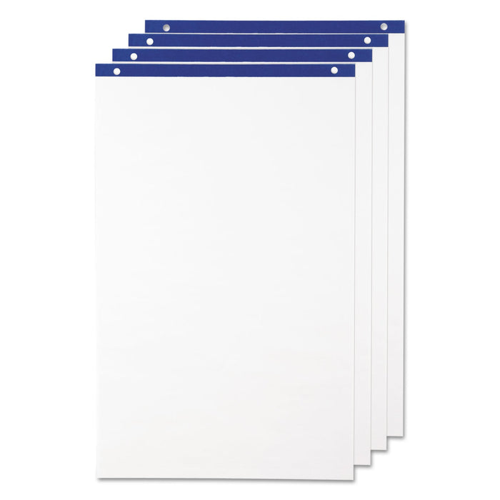 Quartet Conference Cabinet Flipchart Pad, Unruled, 21 x 33.75, White, 50 Sheets, 4/Carton