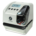 Lathem LT5000 Electronic Time and Date Stamp, Digital Display, Cool Gray