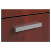 HON BL Series Field Installed Contemporary Pull, Linear, 4.75 x 0.75 x 0.75, Silver, 2/Carton