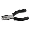 Universal Eight-Sheet Handheld One-Hole Punch, 1/4" Holes, Metal with Rubber Grip, Black