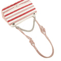 Chanel 2Way Cotton Rope Flap Bag Quilted Striped Jersey Medium 26 Series #2667 by Bolt Boutique