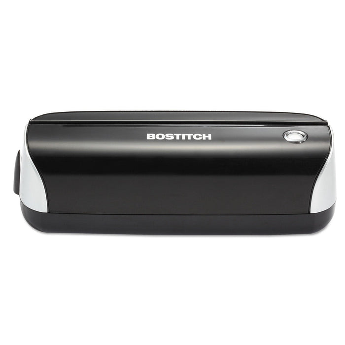 Bostitch 12-Sheet Electric Three-Hole Punch, 9/32" Holes, Black