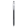 Pilot FriXion ColorSticks Erasable Gel Pen, Clipless Stick, Fine 0.7 mm, Black Ink, Black Barrel, Dozen