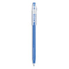 Pilot FriXion ColorSticks Erasable Gel Pen, Clipless Stick, Fine 0.7 mm, Blue Ink, Blue Barrel, Dozen