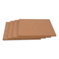 Universal Cork Tile Panels, Brown, 12 x 12, 4/Pack