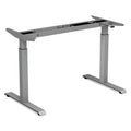 Alera 2-Stage Electric Adjustable Table Base, 48 to 72w x 24 to 36d x 27.5 to 47.2h, Gray
