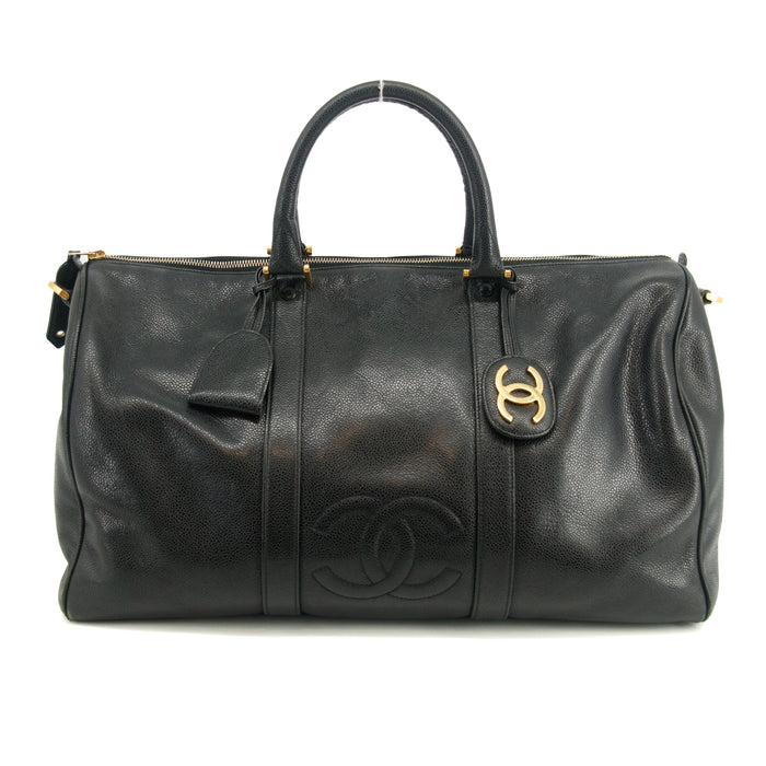 Chanel CC Mark Caviar Skin Boston Bag Series 2 #2673 by Bolt Boutique