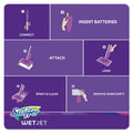 Swiffer WetJet System Refill Cloths, 11.3" x 5.4", White, 24/Box, 4/Carton
