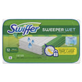 Swiffer Wet Refill Cloths, 10 x 8, Open Window Fresh, Cloth, White, 12/Tub, 12 Tubs/Carton