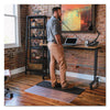 ES Robbins Sit or Stand Mat for Carpet or Hard Floors, 45 x 53, Clear/Black