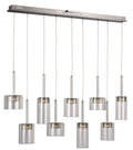 Trans Globe 9-Light Polished Chrome LED Island Pendant with Clear Glass by Vanessa Jane