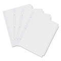 Universal Self-Tab Index Dividers, 5-Tab, 11 x 8.5, White, 36 Sets