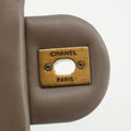Chanel Medium Dark Grey Quilted Glazing Calfskin Top Handle 23 Series - #2675 by Bolt Boutique