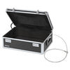 Vaultz Locking Storage Chest, Medium Density Fiberboard, 14.5 x 8 x 19.5, Black