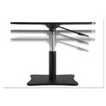 Victor DC230 Adjustable Laptop Stand, 21" x 13" x 12" to 15.75", Black, Supports 20 lbs