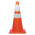 Tatco Traffic Cone, 14 x 14 x 28, Orange/Silver