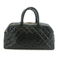 Chanel Caviar Skin Matlasse Caviar Skin Mini Boston Bag 10 Series #2677 by Bolt Boutique