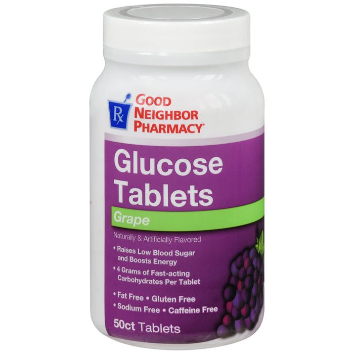 Trividia Health Good Neighbor Pharmacy Glucose Grape Tablets 50ct by Pasteur Pharmacy