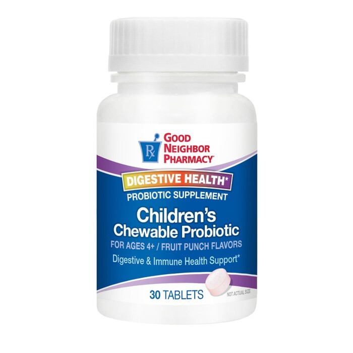 Good Neighbor Pharmacy Children's Chewable Probiotic Fruit Punch Tablets 30ct by Pasteur Pharmacy