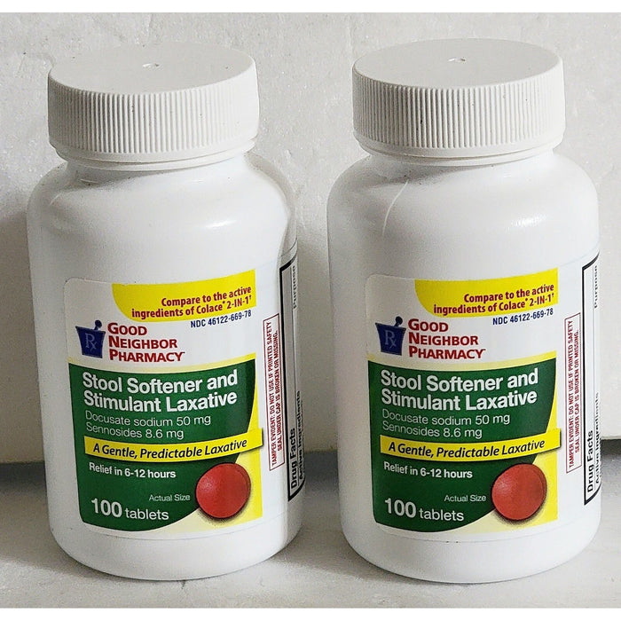 GNP Good Neighbor Pharmacy Stool Softener And Stimulant Laxative Tablets 100ct by Pasteur Pharmacy