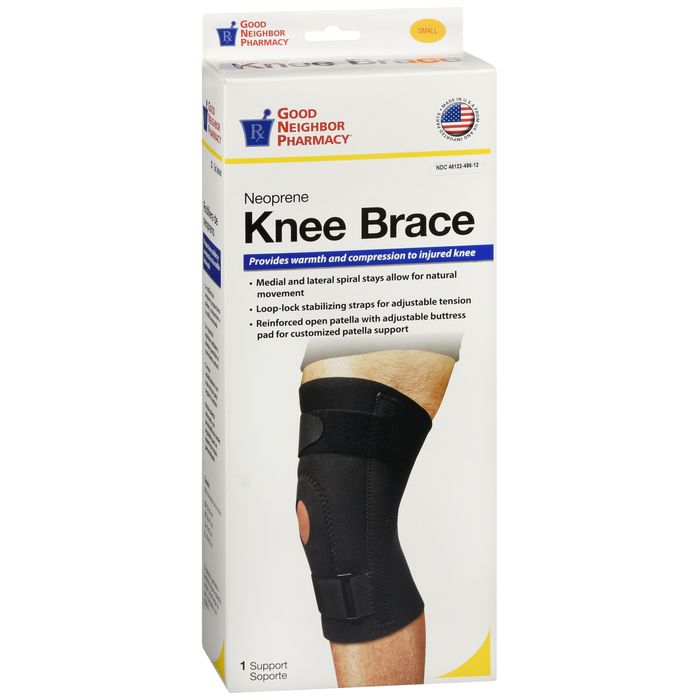 Good Neighbor Pharmacy Neoprene Knee Brace Black Small 1ct by Pasteur Pharmacy