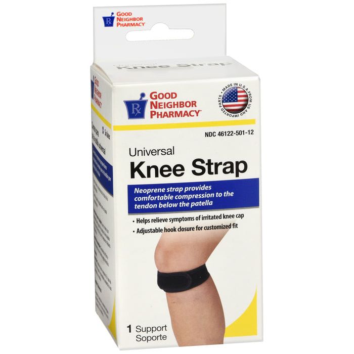 Good Neighbor Pharmacy GNP Knee Patella Strap Neoprene Black Universal by Pasteur Pharmacy