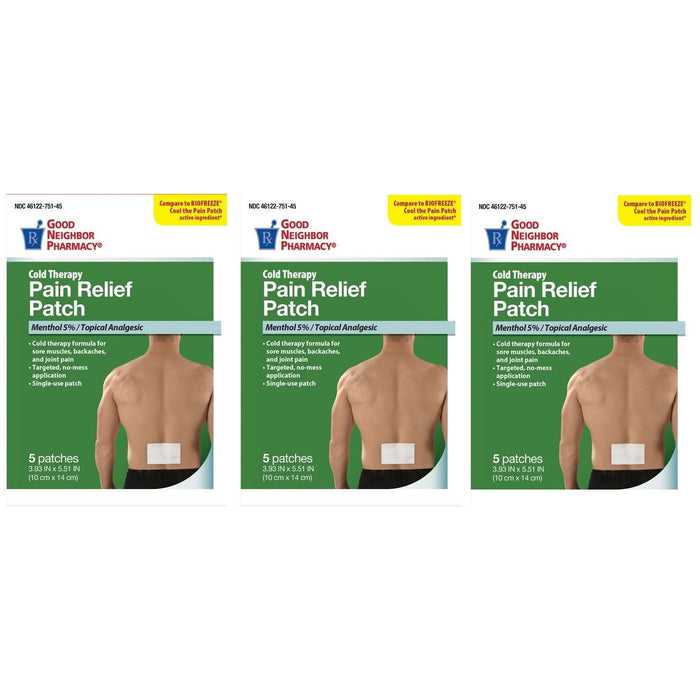 GNP Good Neighbor Pharmacy Pain Relief Patch Cold 5ct by Pasteur Pharmacy