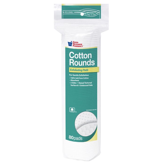 Good Neighbor Pharmacy Exfoliating Cotton Rounds 80 Count by Pasteur Pharmacy