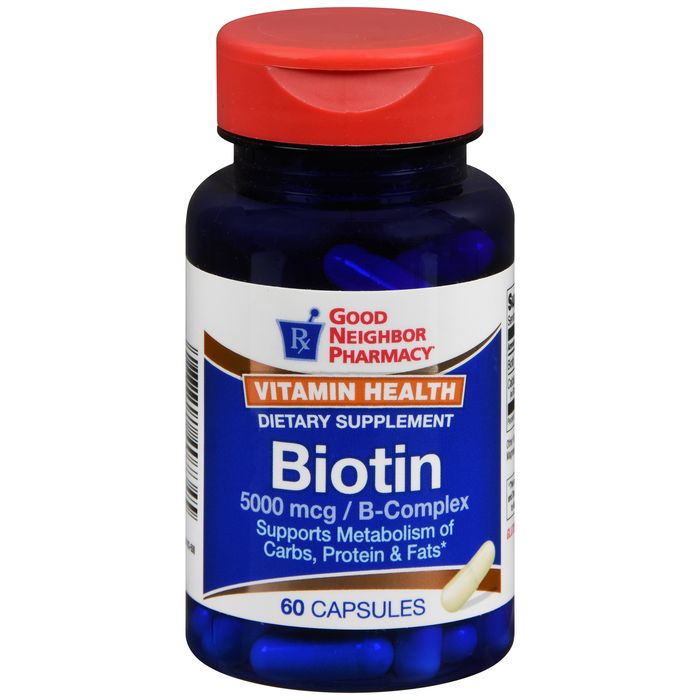 Good Neighbor Pharmacy GNP Biotin 5000 Mcg 60 Caps by Pasteur Pharmacy