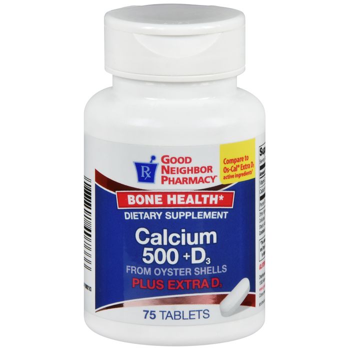 Good Neighbor Pharmacy GNP Calcium +D 500 Mg 75 Tabs by Pasteur Pharmacy