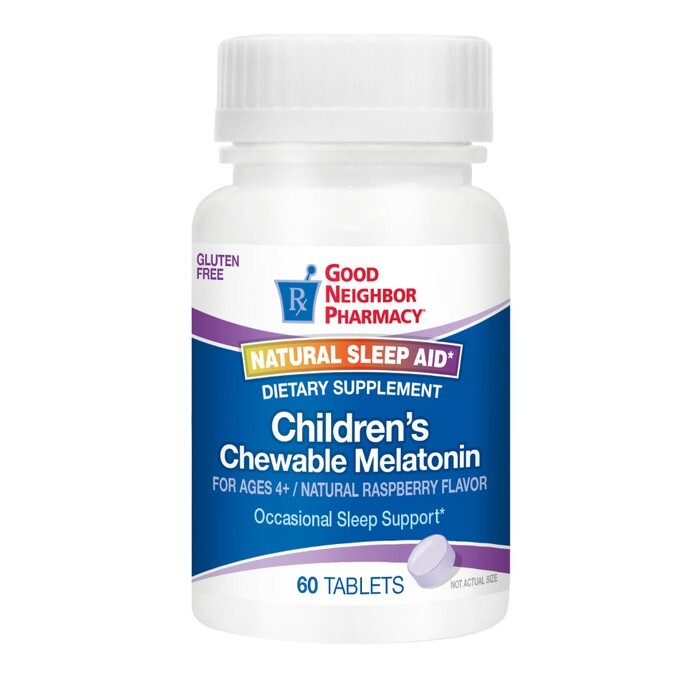 Good Neighbor Pharmacy Children's Chewable Melatonin Raspberry Tablets 60ct by Pasteur Pharmacy
