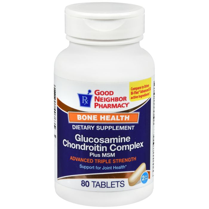 21st Century GNP Glucosamine Chondroitin Advanced 3X 80 Tabs by Pasteur Pharmacy