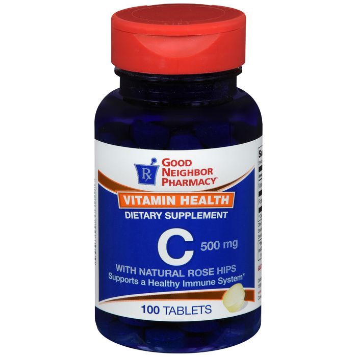 Silver Rod Pharmacy GNP Vitamin C 500 Mg Rose Hips 100 Tabs by Pasteur Pharmacy