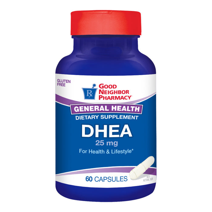 Good Neighbor Pharmacy DHEA 25MG Capsules 60ct by Pasteur Pharmacy
