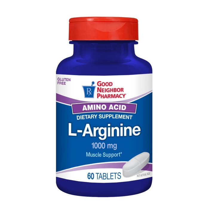 Good Neighbor Pharmacy L-Arginine Amino Acid 1000mg Tablets 60ct by Pasteur Pharmacy